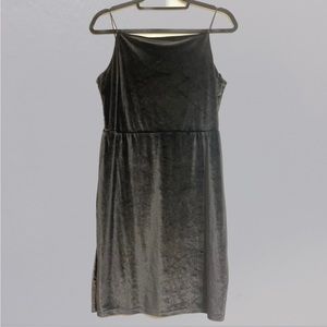 Black velvet dress